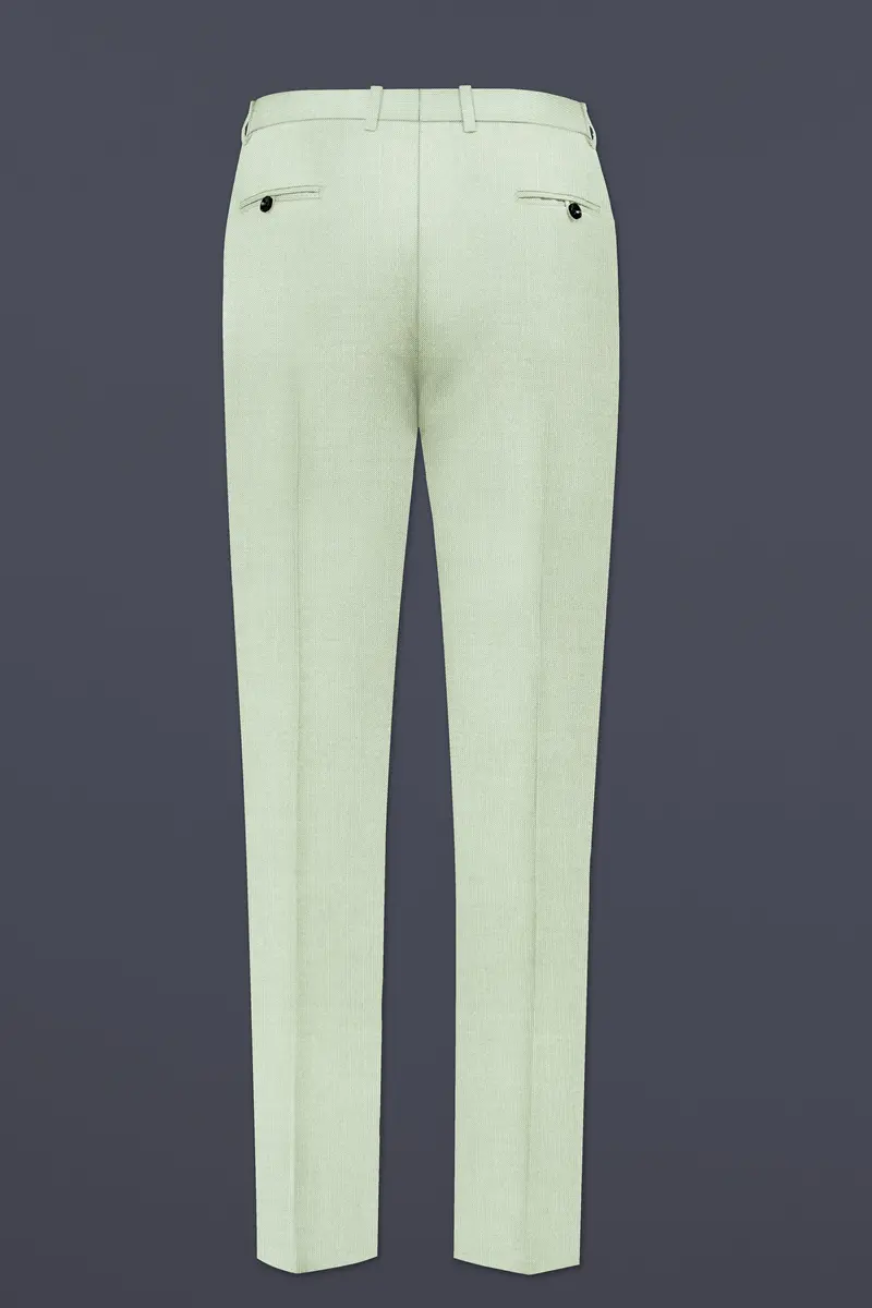 Lichen-Norway Green Wool Rich Tuxedo Slight Stretch Suit 15