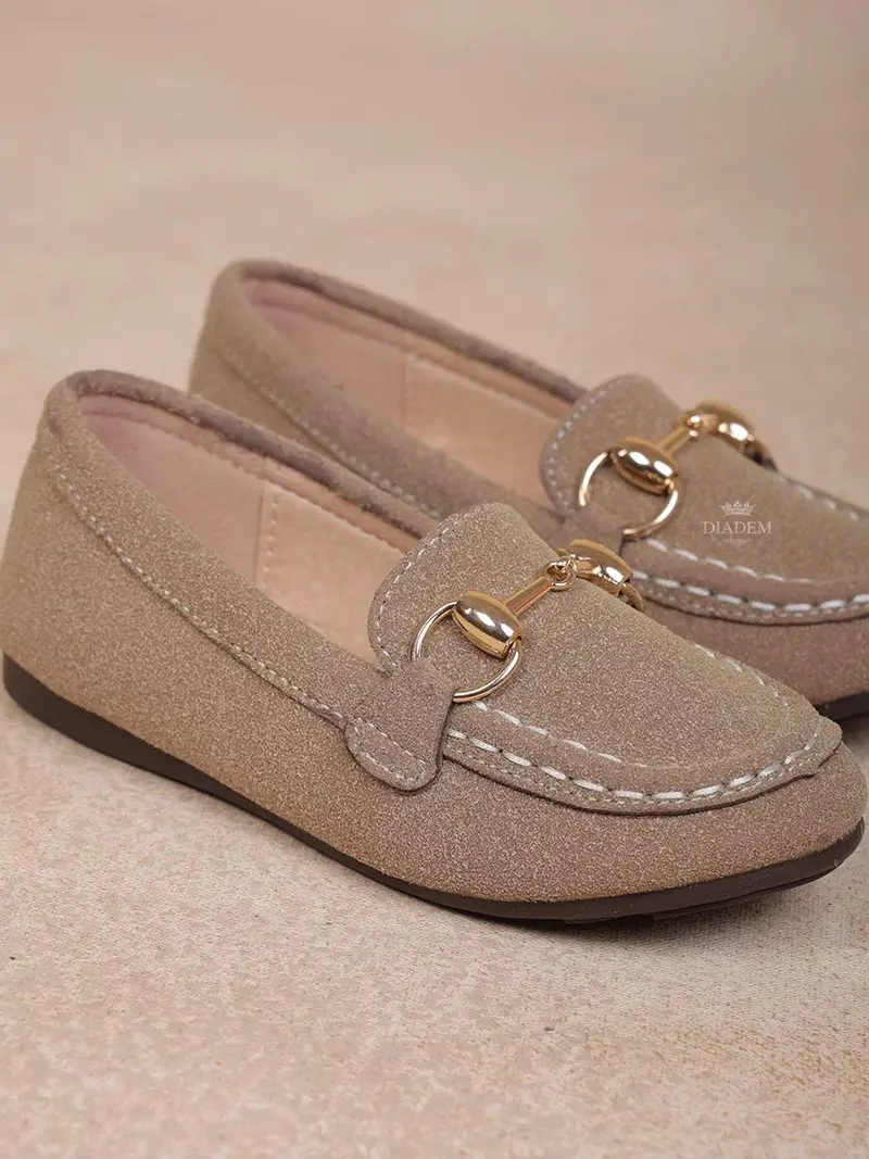 Light Brown Casual Loafers For Boys 4