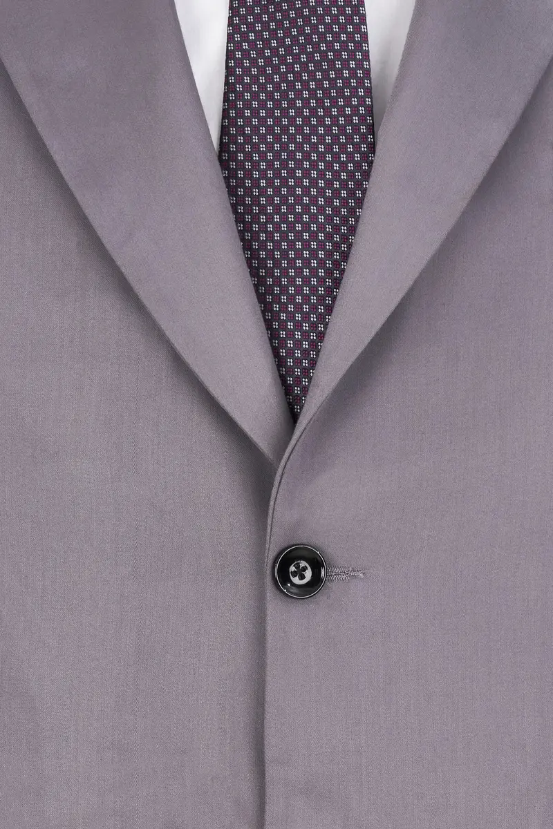 Light Gray Subtle Sheen Single Breasted Blazer 4