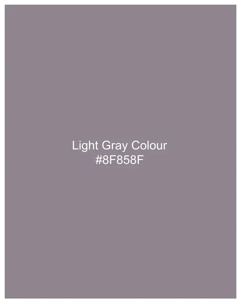 Light Gray Subtle Sheen Textured Nehru Jacket 8