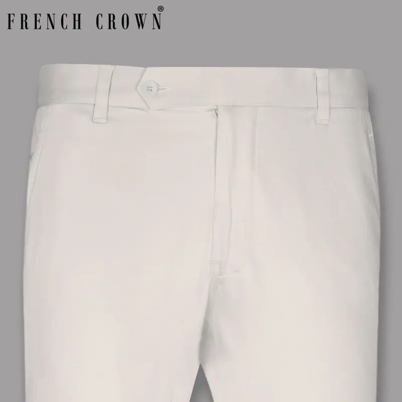 Light Grey Premium Cotton Pant 1