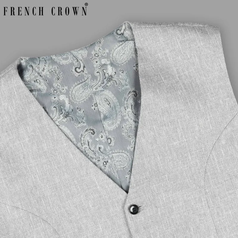 Light Grey Premium Cotton Sport Waistcoat 1