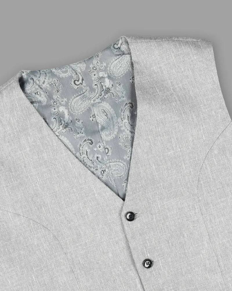 Light Grey Premium Cotton Sport Waistcoat 2