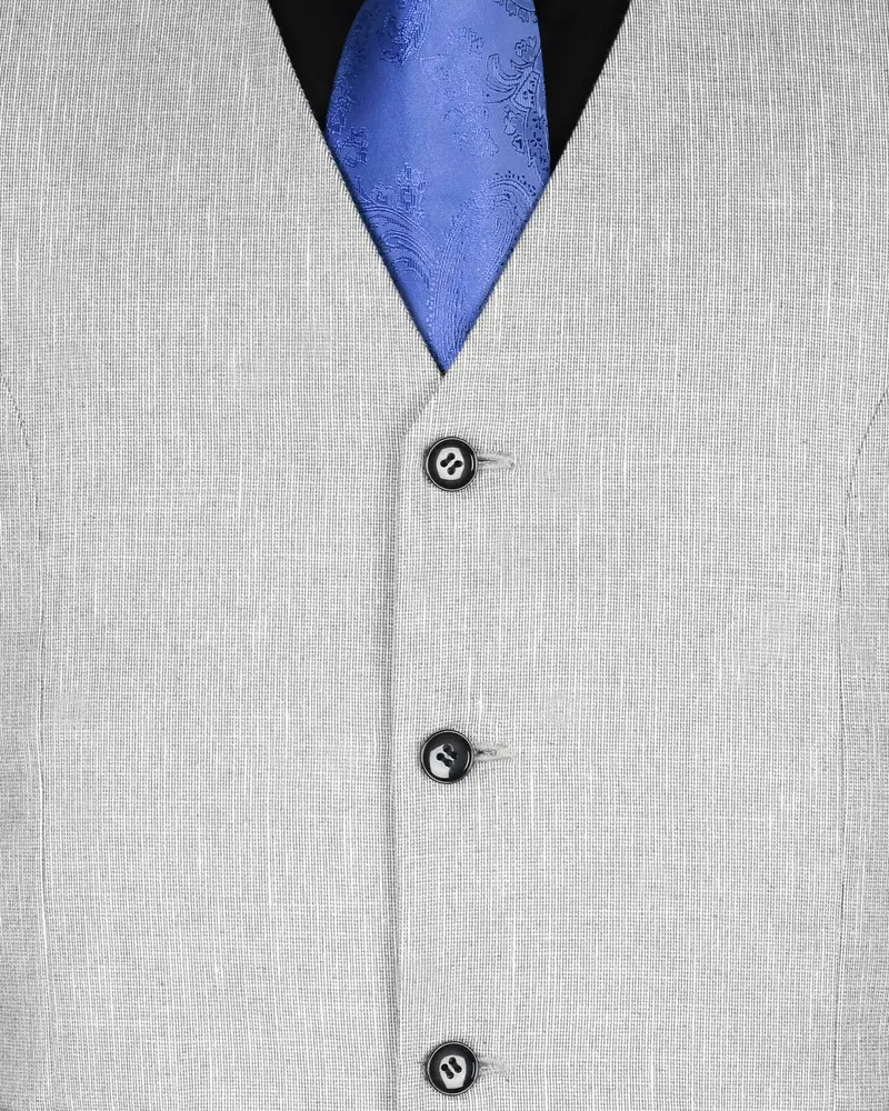 Light Grey Premium Cotton Sport Waistcoat 5