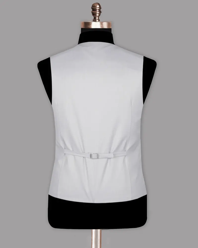 Light Grey Wool Rich Waistcoat 6