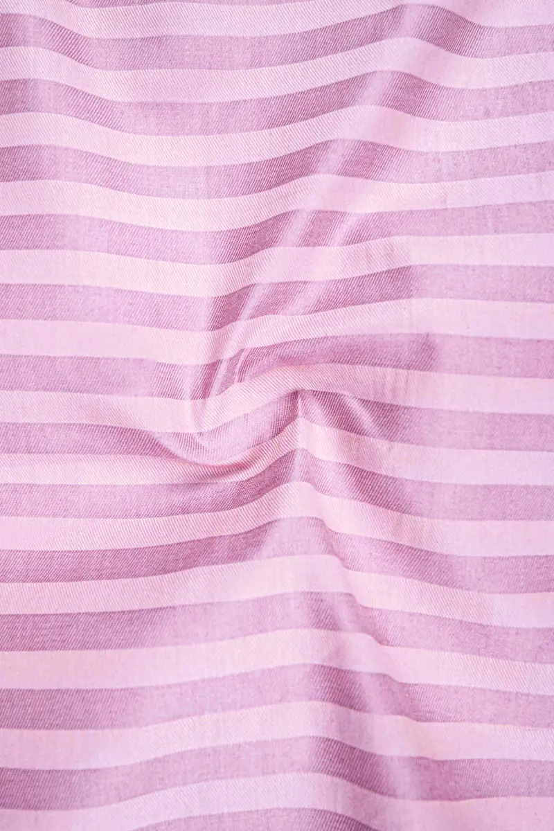Light Muave Pink Striped Dobby Textured Premium Giza Cotton Shirt 3