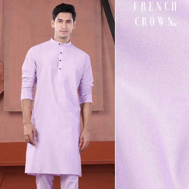 Lilac Lavender Subtle Sheen Viscose Kurta 1