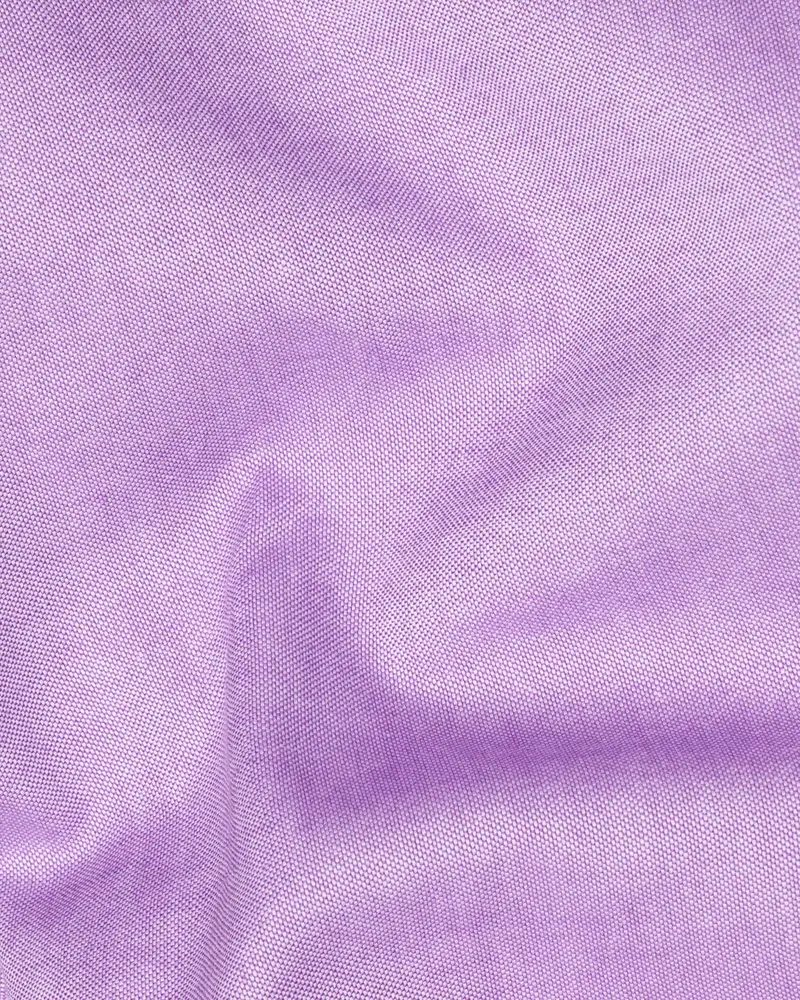 Lilac With White Collar Royal Oxford Shirt 3