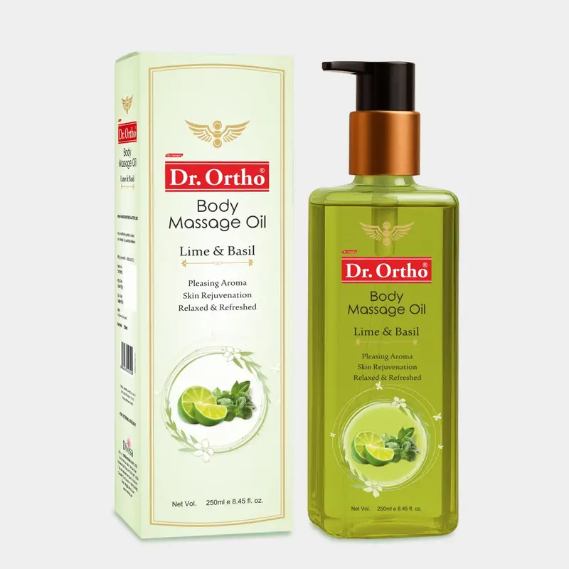 Lime & Basil Body Massage Oil - 250Ml 1