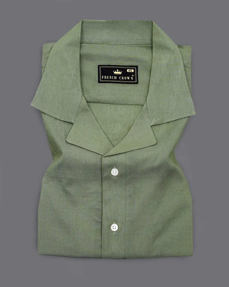 Limed Ash Blue Royal Oxford Designer Shirt 5