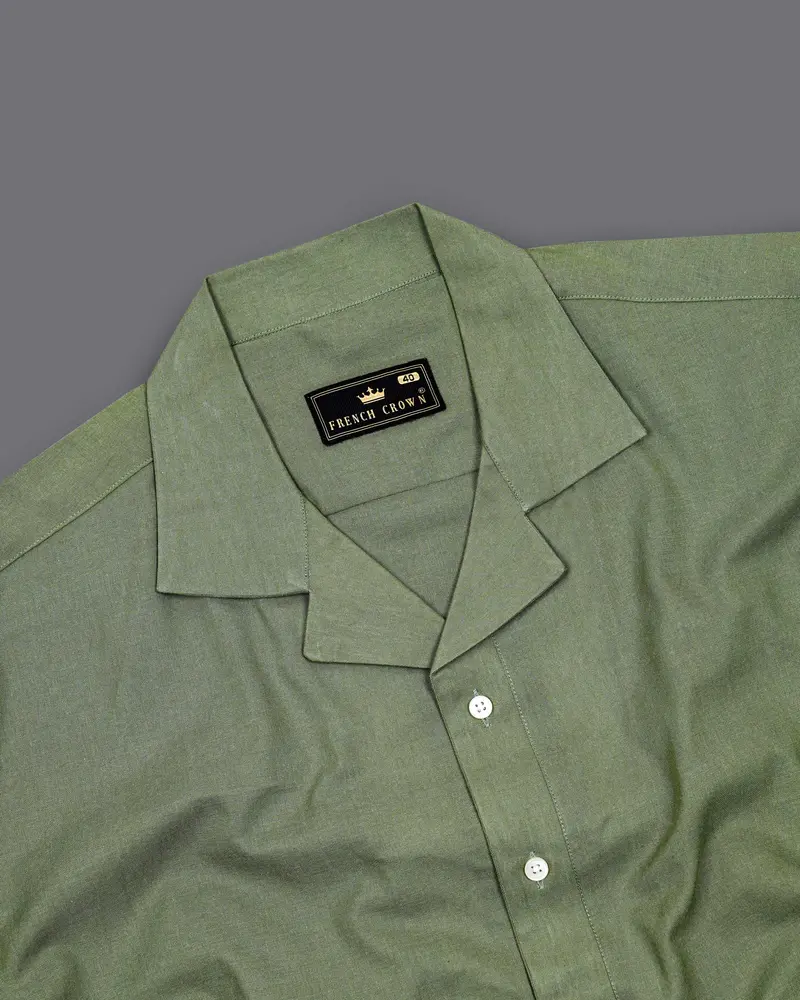 Limed Ash Blue Royal Oxford Designer Shirt 6