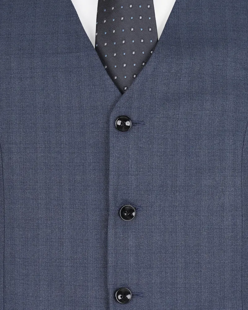 Limed Spruce Blue Plaid Waistcoat 5
