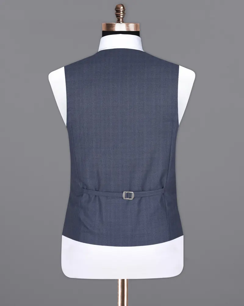 Limed Spruce Blue Plaid Waistcoat 6