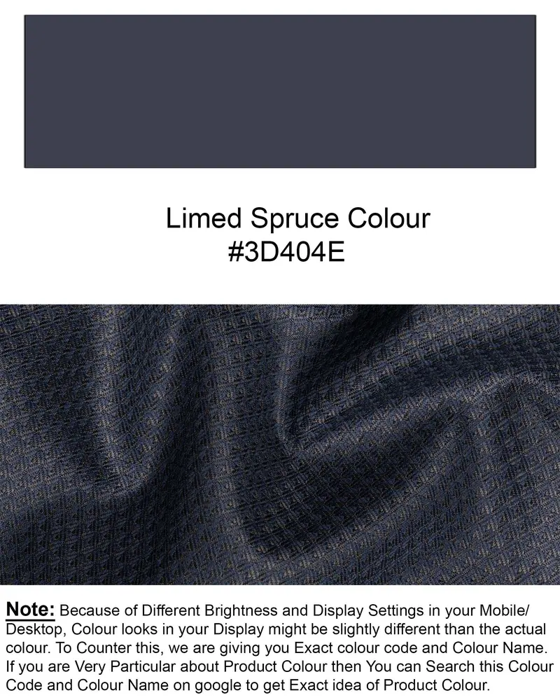 Limed Spruce Geometric Textured Nehru Jacket 8