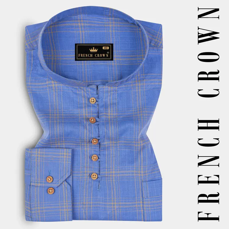 Linen Scrampi Checkered Shirt 1