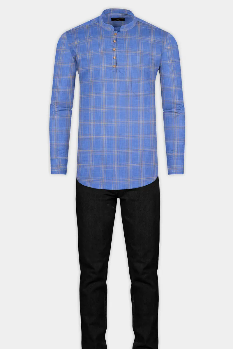 Linen Scrampi Checkered Shirt 7
