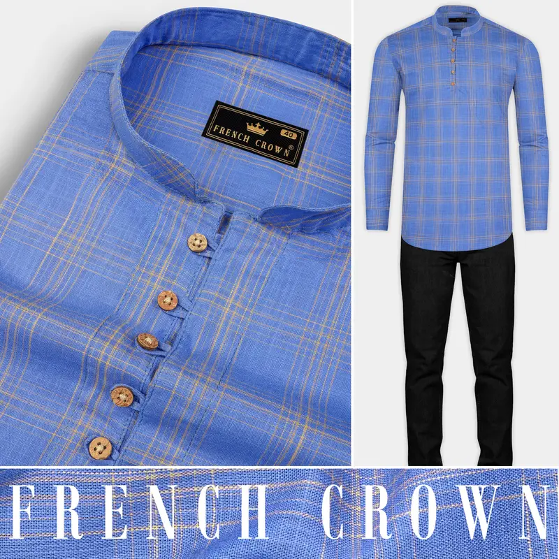 Linen Scrampi Checkered Shirt 8