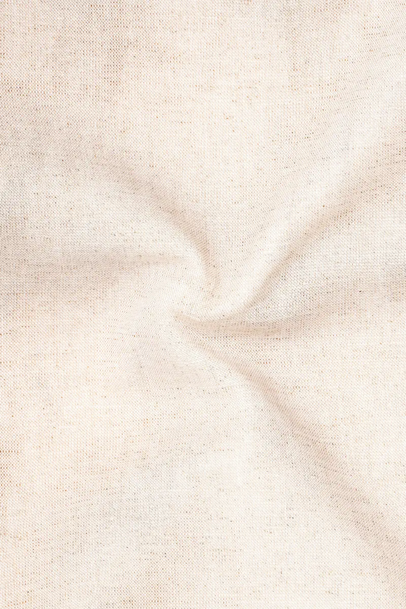 Liora-Swirl Cream Luxurious Linen Dress Shirt 3