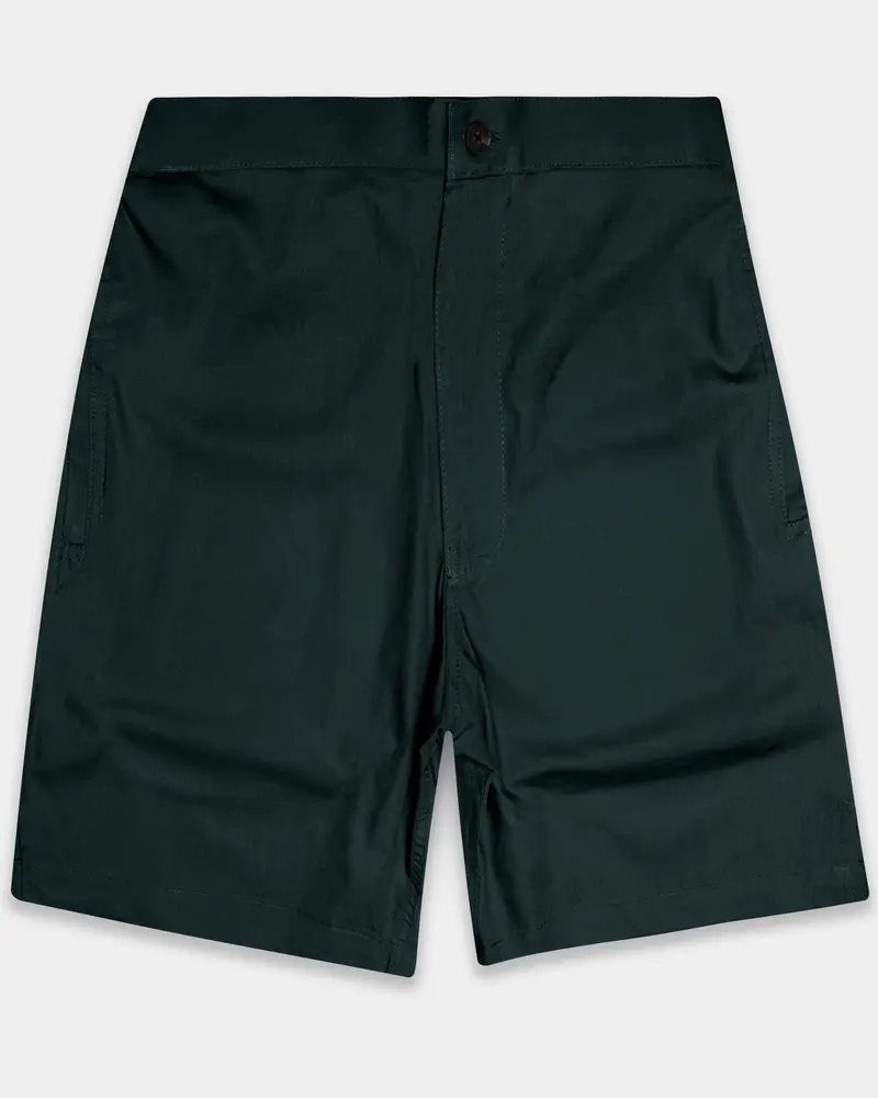 Lirien-Celtic Green Solid Premium Cotton Shorts 1