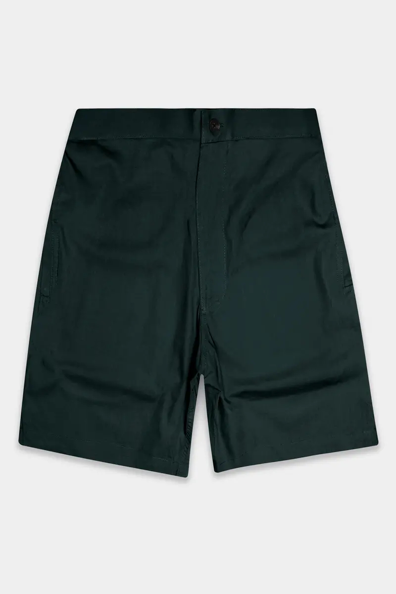 Lirien-Celtic Green Solid Premium Cotton Shorts 2