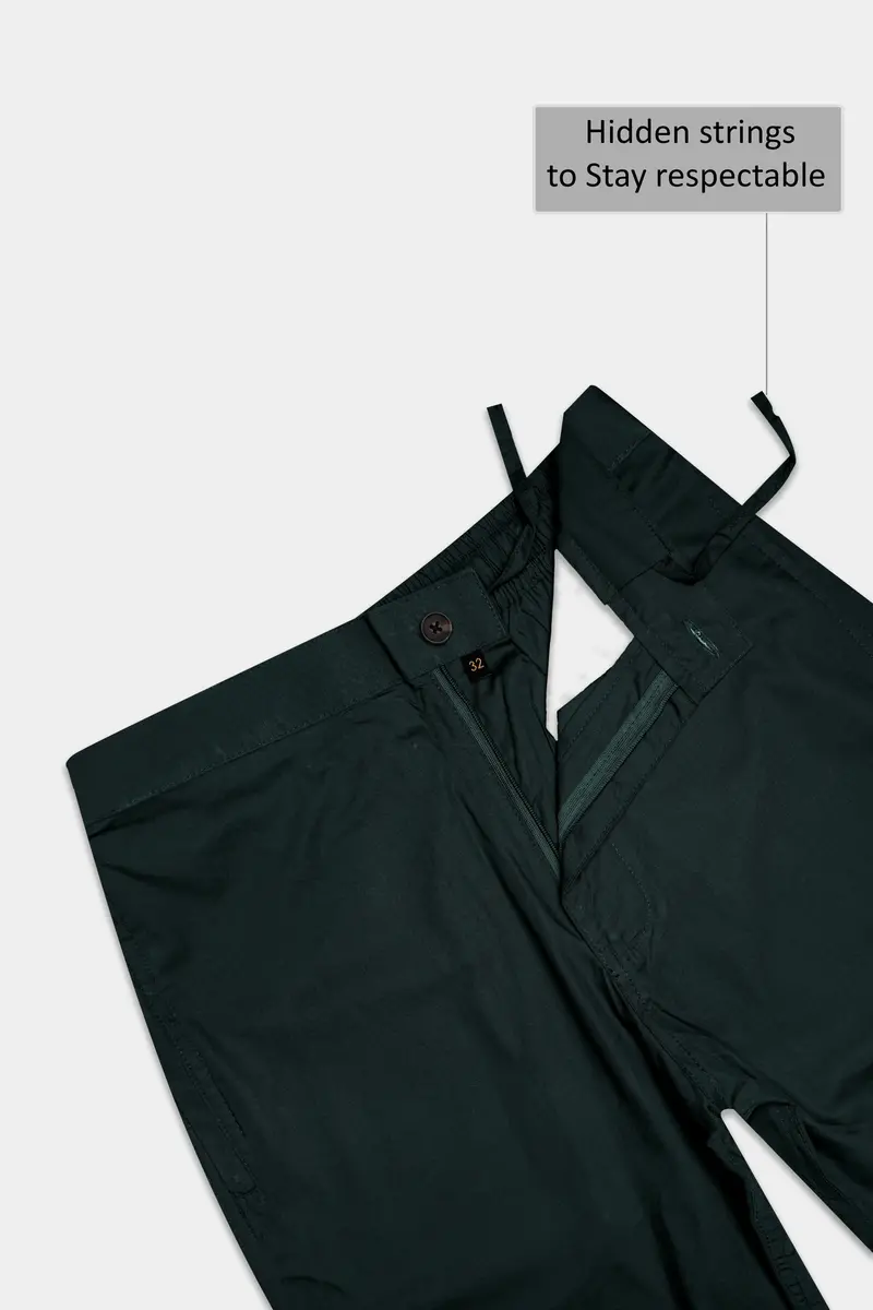 Lirien-Celtic Green Solid Premium Cotton Shorts 4