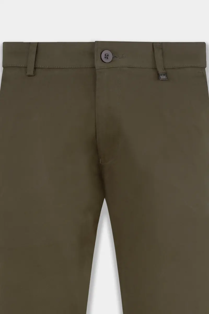 Lisbon Brown Premium Cotton Chinos Pant 2