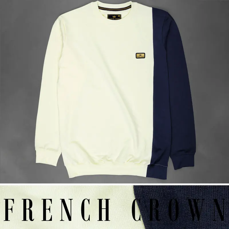 Loafer Off White And Mirage Blue Sweatshirt 1