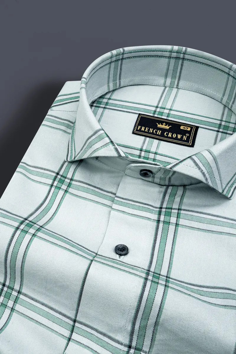 Loblolly Twill Windowpane Premium Cotton Shirt 1
