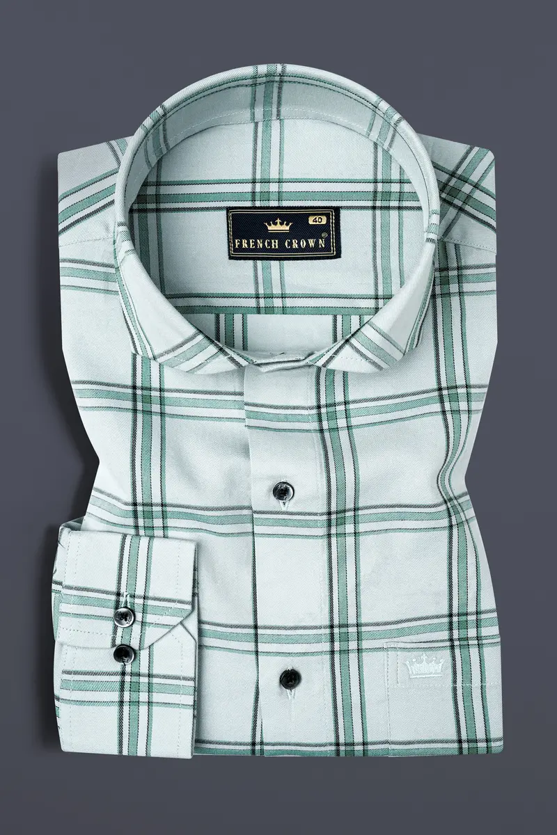 Loblolly Twill Windowpane Premium Cotton Shirt 3