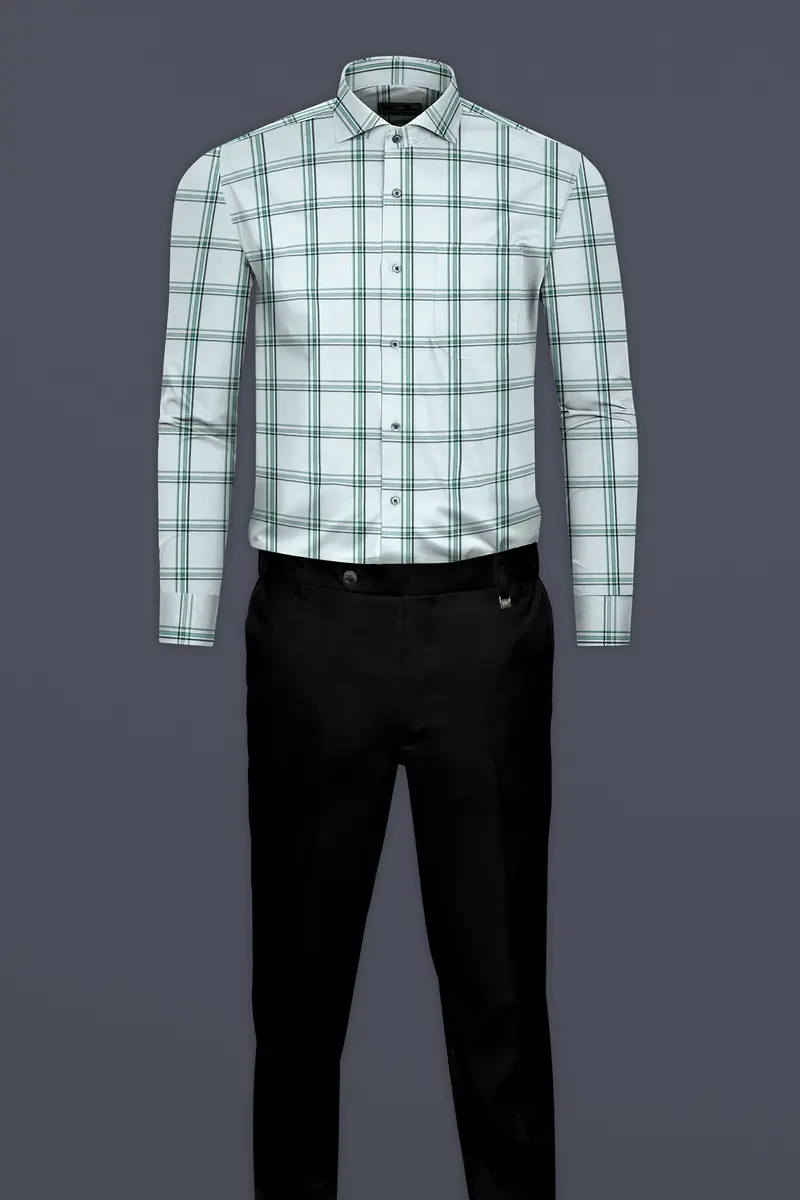 Loblolly Twill Windowpane Premium Cotton Shirt 6