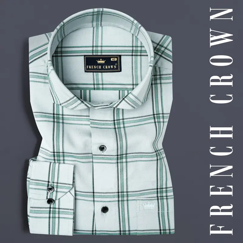 Loblolly Twill Windowpane Premium Cotton Shirt 7