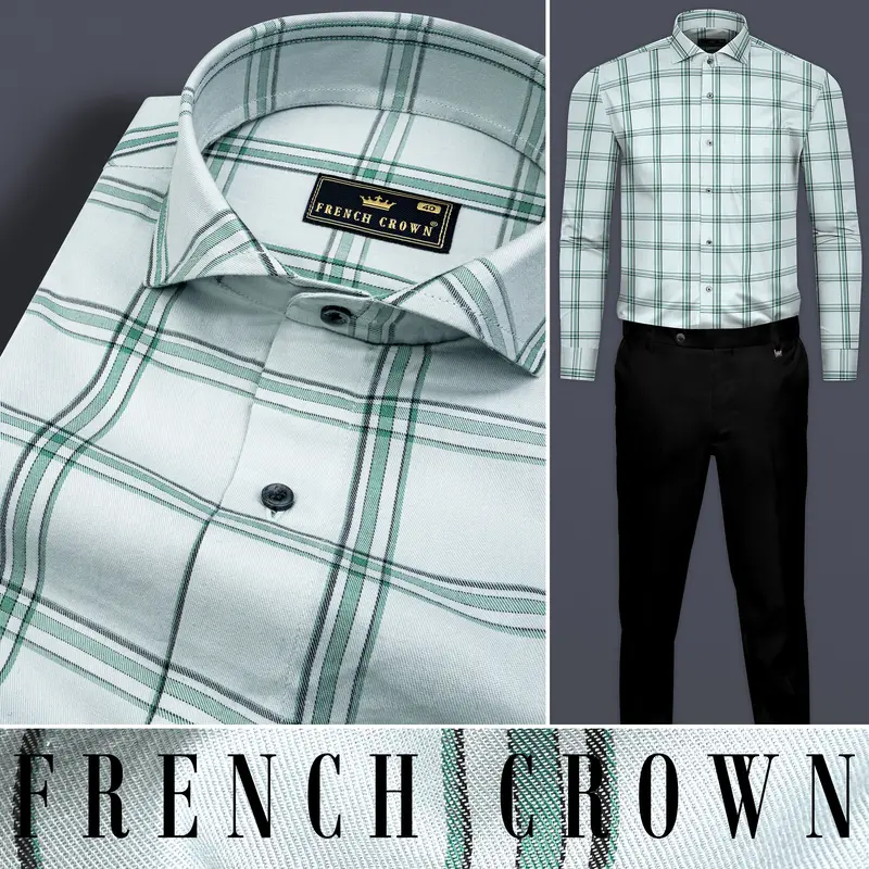 Loblolly Twill Windowpane Premium Cotton Shirt 9