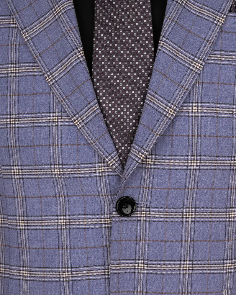 Logan Blue Super Fine Plaid Woolrich Blazer 4