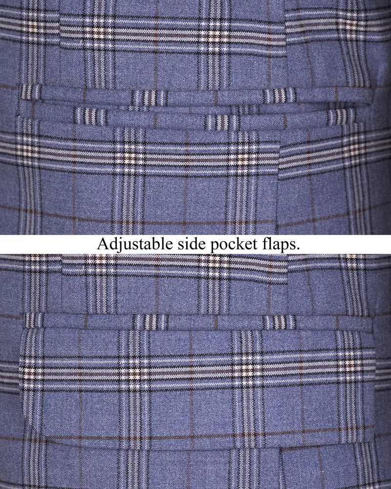 Logan Blue Super Fine Plaid Woolrich Blazer 5