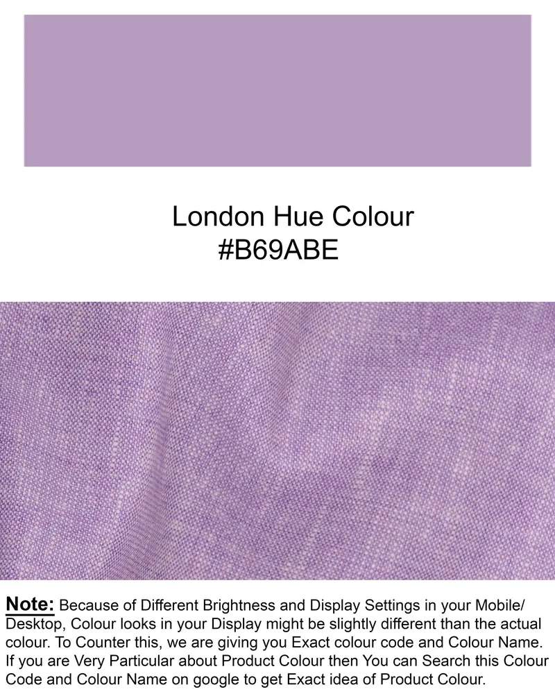 London Hue Lilac Luxurious Linen Sports Waistcoat 7