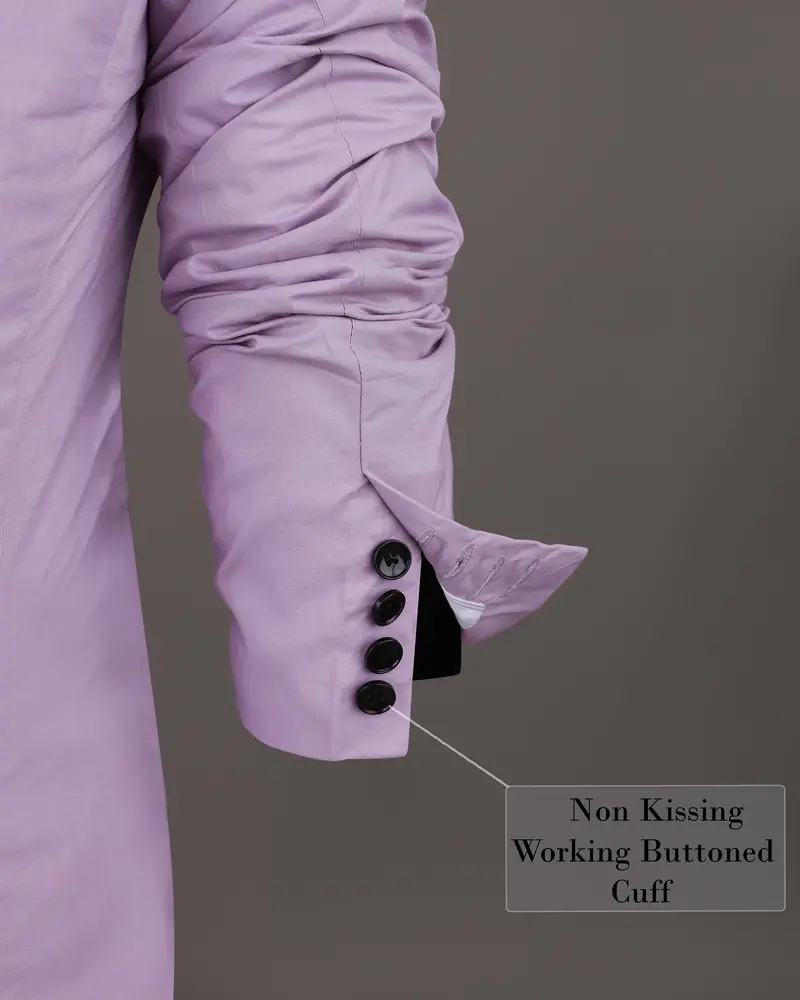 London Hue Lilac Premium Cotton Blazer 10