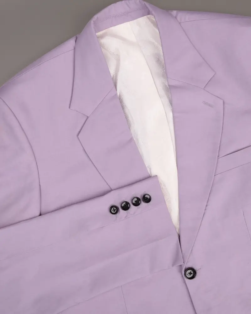 London Hue Lilac Premium Cotton Blazer 11