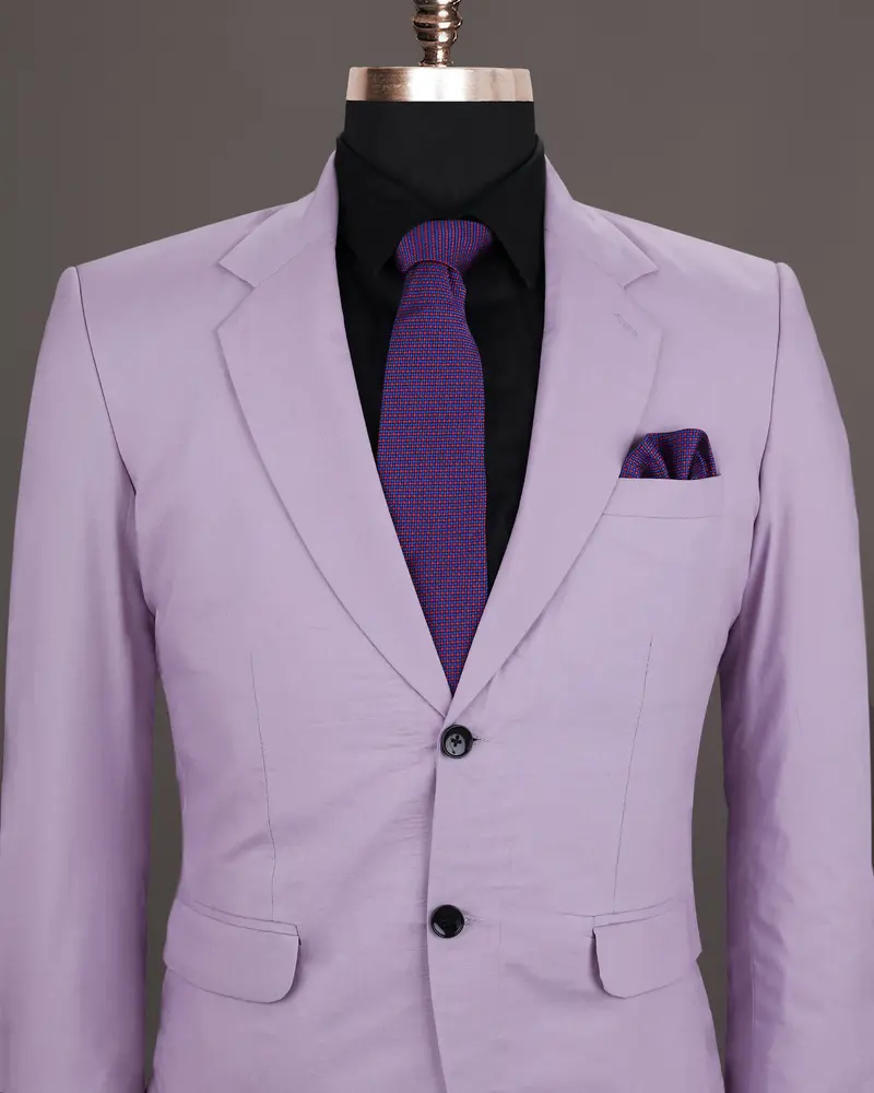 London Hue Lilac Premium Cotton Blazer 2