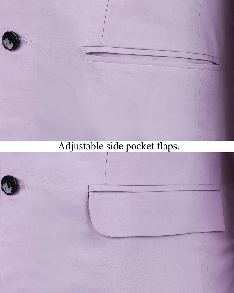London Hue Lilac Premium Cotton Blazer 5