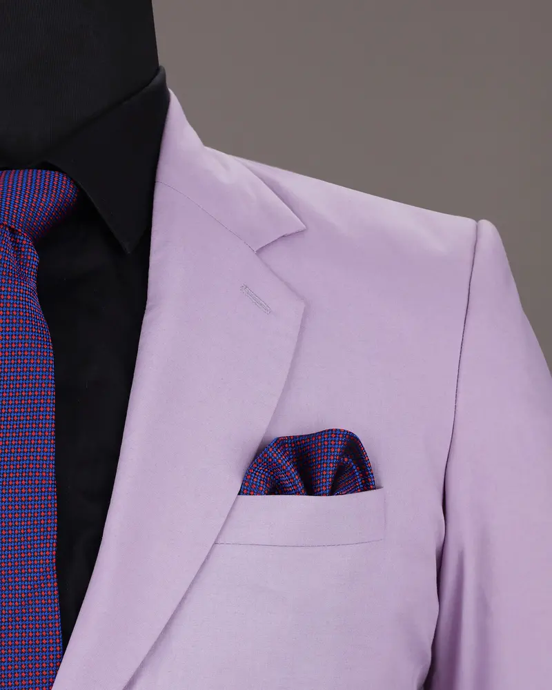 London Hue Lilac Premium Cotton Blazer 6