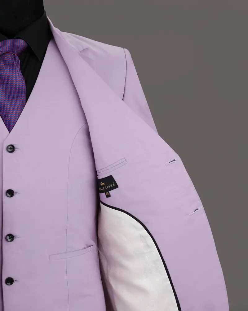 London Hue Lilac Premium Cotton Blazer 7