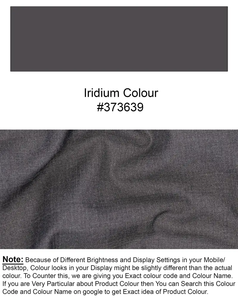 Lridium Grey Double Breasted Blazer 11