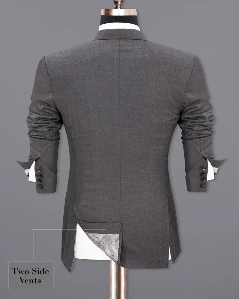 Lridium Grey Double Breasted Suit 10