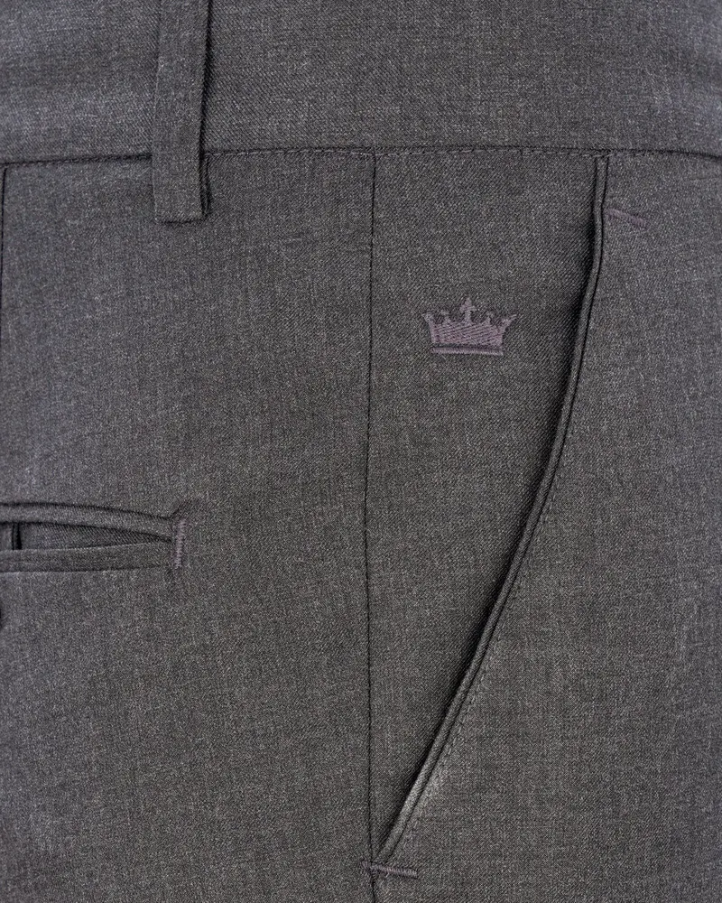 Lridium Grey Solid Pant 5