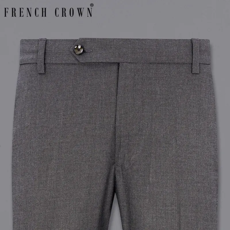 Lridium Grey Solid Pant 6