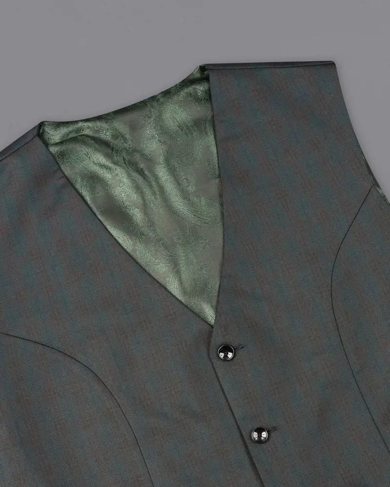 Lridium With Emperor Plaid Waistcoat 4