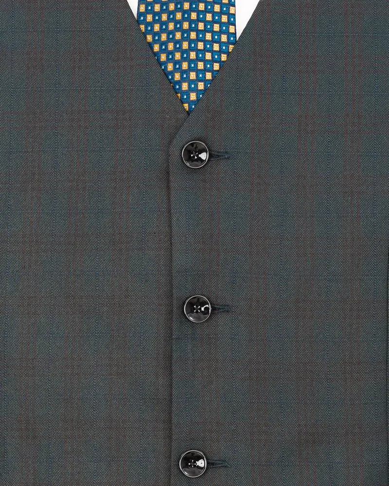 Lridium With Emperor Plaid Waistcoat 6