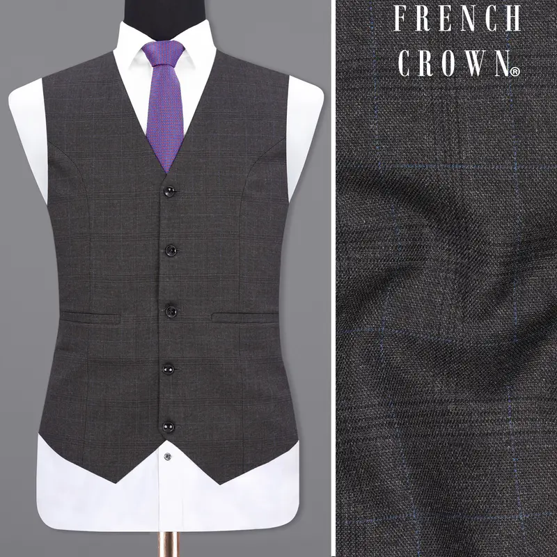 Lridium With Metallic Plaid Waistcoat 1