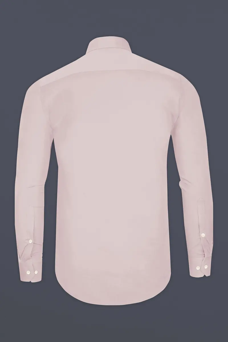 Lumivon-Silver Cream Subtle Sheen Super Soft Premium Cotton Tuxedo Dress Shirt 7