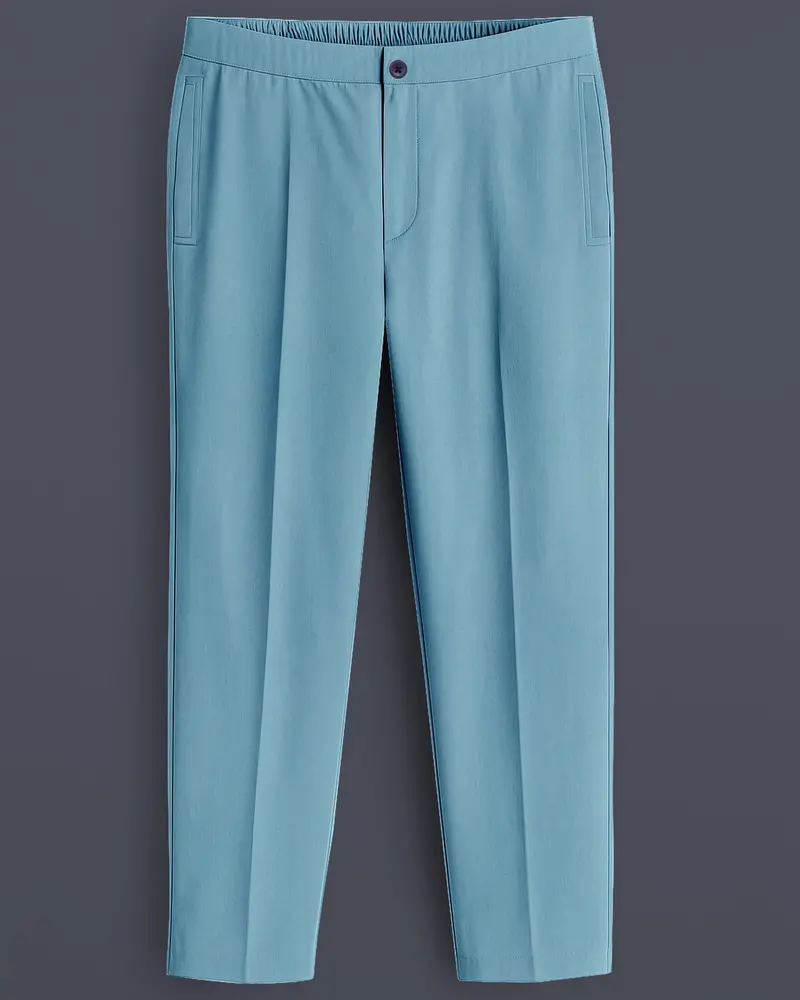 Lumivra-Gothic Blue Super Soft Poplin Giza Cotton Lounge Pant 1